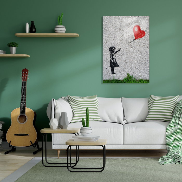 Wallity Cuadro Decorativo de Vidrio Templado Banksy 30 x 45 cm Wallity Cuadro Decorativo de Vidrio Templado Banksy 30 x 45 cm